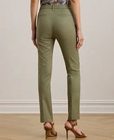 Lauren Ralph Petite Double-Faced Stretch Cotton Pants