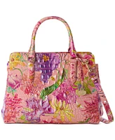 Brahmin Finley Perennial Large Melbourne Leather Satchel