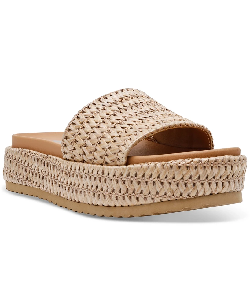 Dv Dolce Vita Women's Scottie Raffia Flatform Sandals