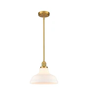 Moose Modern Gold Pendant Light Fixture Kitchen Island with Dome Opal Glass