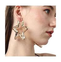 Star Hoop Earrings