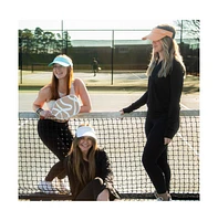 Women's Adjustable Band Sport Visor - Light Orange