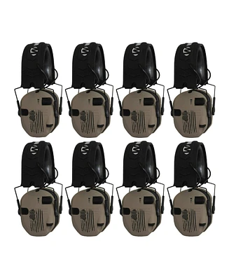 Walker's Razor Slim Ultra Low Profile Compact Design Earmuffs (Us Flag 8-Pack)