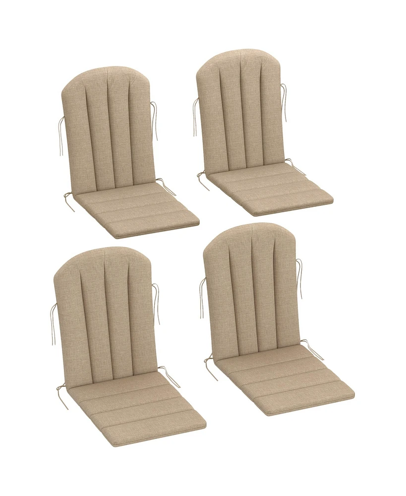 Outsunny 4PCS Adirondack Chair Cushion, Outdoor Cushions,