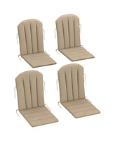 Outsunny 4PCS Adirondack Chair Cushion, Outdoor Cushions,