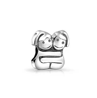 Bling Jewelry Bff Best Hugging Friends Forever Charm Bead Sterling Silver for Bracelet