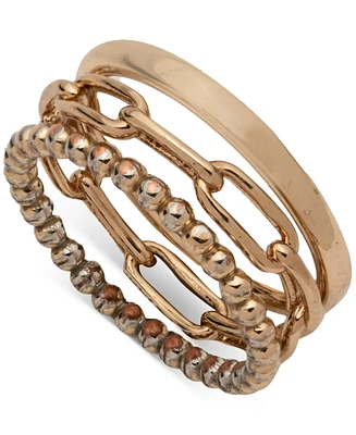 Lauren Ralph Lauren Gold-Tone 3-Pc. Set Rings