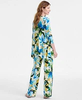 Jm Collection Womens 3 4 Sleeve Knit Swing Top Knit Pants Exclusively At Macys