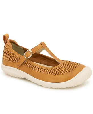 Jbu Women's Summer Mary Jane Flat Shoe