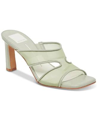 Dolce Vita Women's Gitel Crossband Slide High Heel Dress Sandals