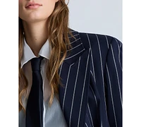 Kenneth Cole Women's Pinstriped Double-Breasted Jacket