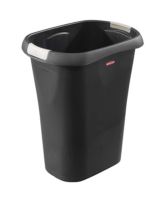 Rubbermaid 8 Gallon Plastic Home/Office Wastebasket Trash Can with Liner Lock