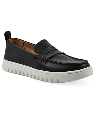 White Mountain Women's Nonna Round Toe Penny Loafers