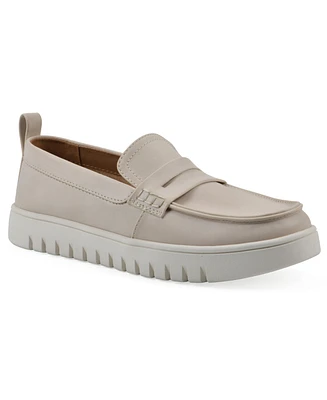 White Mountain Women's Nonna Round Toe Penny Loafers