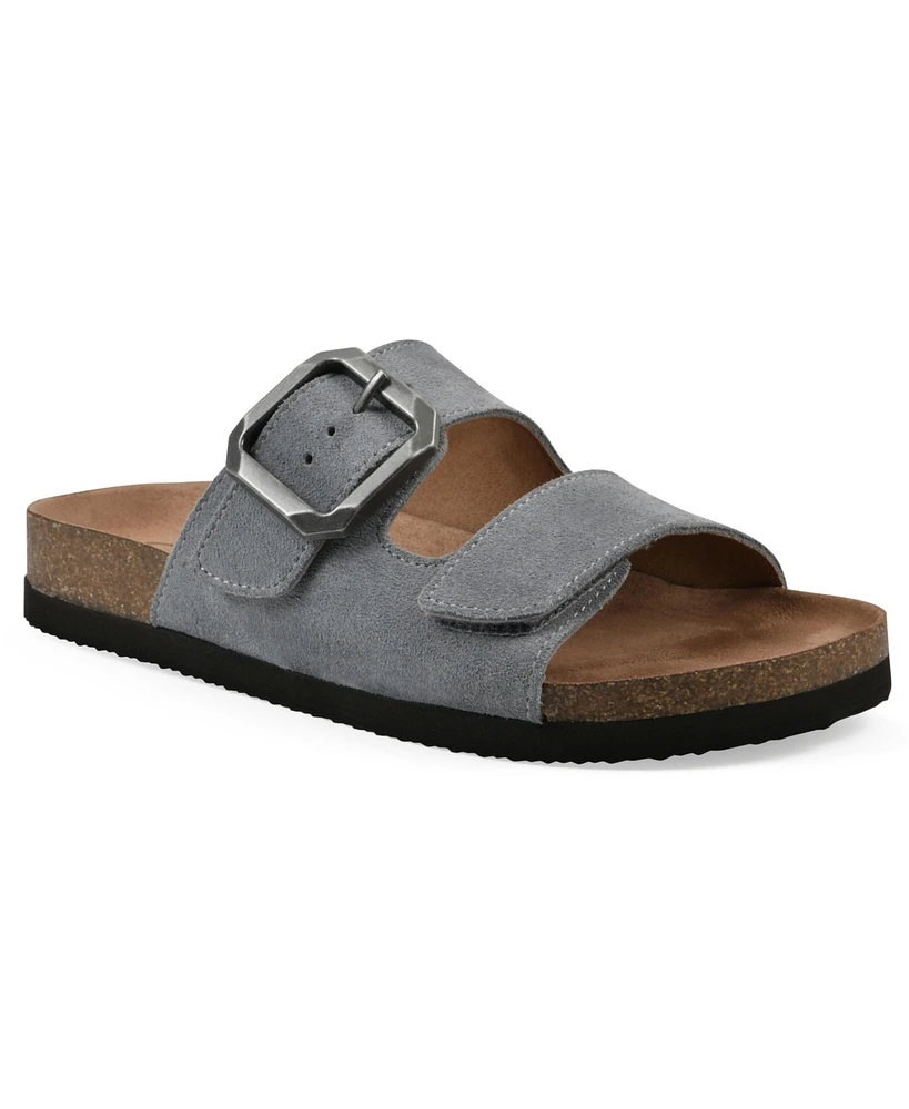 White Mountain Women's Hayloft Round Toe Flat Sandals