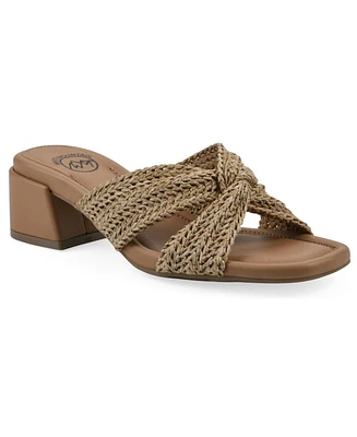White Mountain Women's Mills Round Toe Dress Sandals