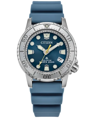 Citizen Women's Promaster Sea Dive 4 Light Blue Polyurethane Strap Watch 36.5mm