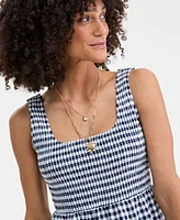 On 34th Women's Woven Printed Tiered Scoop-Neck Tank Midi Dress, Exclusively at Macy's