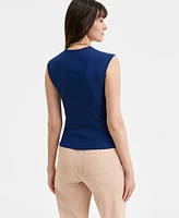 On 34th Women's Knit Scoop-Neck Raglan-Cap-Sleeve Top, Exclusively at Macy's