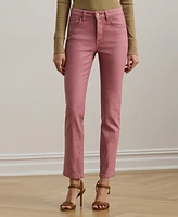 Lauren Ralph Lauren Women's Coated High-Rise Straight Ankle Jeans