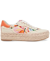 Dolce Vita Women's Fredy Platform Espadrille Lace-Up Floral Sneakers