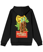 Dr. Pepper Men's Energy Up Black Zippered Hoodie-l