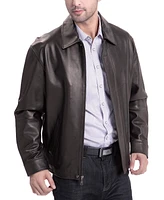 Bgsd Men Ryan Zip Front Leather Jacket