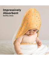 KeaBabies Luxe Baby Hooded Towel, Organic Bath Towels, Beach Towel for Newborn, Kids