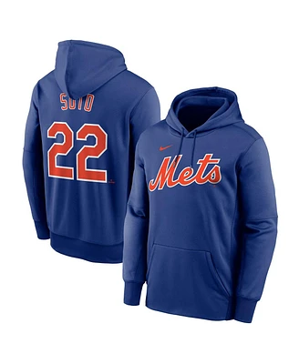 Nike Men's Juan Soto Royal New York Mets Name Number Pullover Hoodie