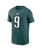 Nike Men's Nick Foles Midnight Green Philadelphia Eagles Retired Player Name Number T-Shirt