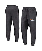 Fanatics Men's Heather Charcoal Denver Broncos Boost Fleece Joggers