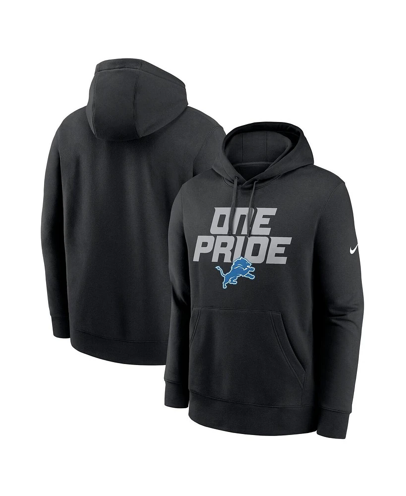 Nike Men's Black Detroit Lions Hometown Fleece Pullover Hoodie