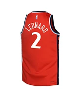 Jordan Big Boys and Girls Kawhi Leonard Red La Clippers Swingman Jersey - Statement Edition