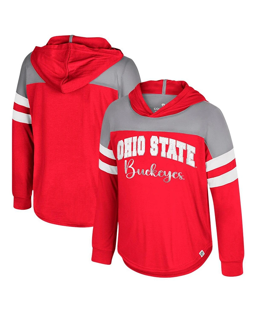 Colosseum Toddler Scarlet Ohio State Buckeyes Reflection Hoodie Long Sleeve T-Shirt