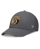 Fanatics Men's Gray Boston Bruins Home Ice Flex Hat