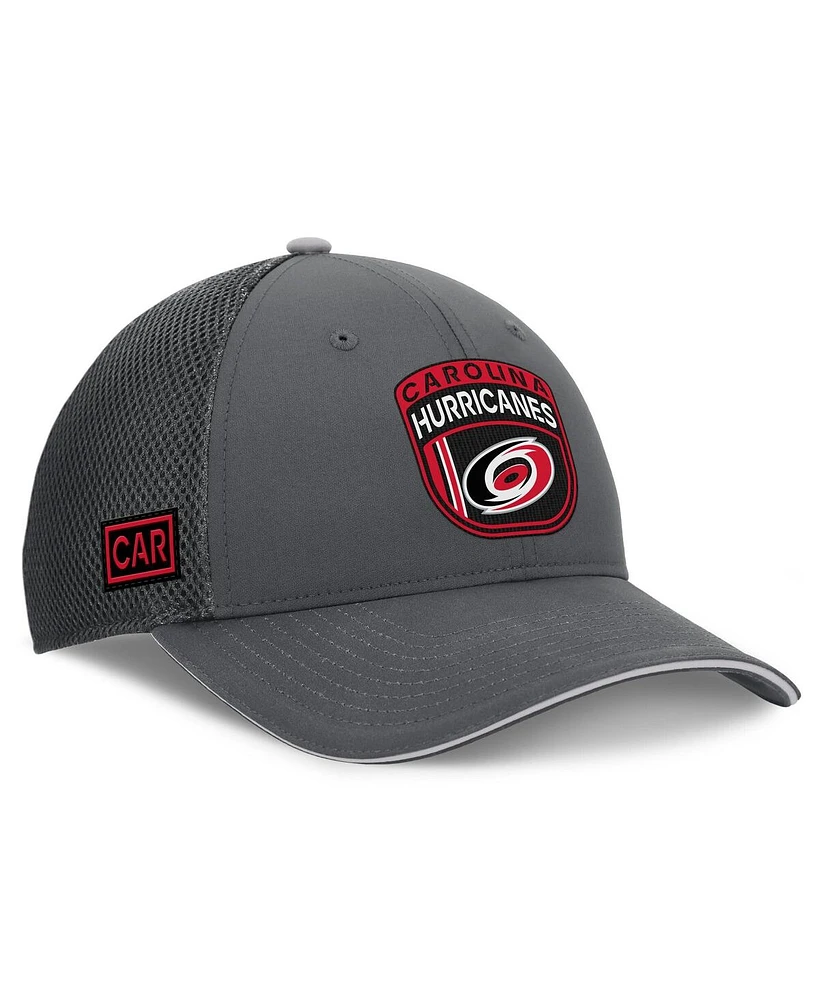 Fanatics Men's Gray Carolina Hurricanes Authentic Pro Home Ice Trucker Adjustable Hat