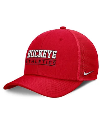 Nike Men's Scarlet Ohio State Buckeyes Rise Adjustable Hat