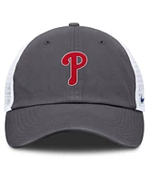 Nike Men's Gray Philadelphia Phillies Adjustable Trucker Hat