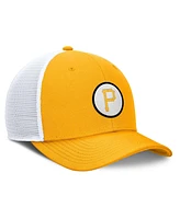 Nike Men's Gold Pittsburgh Pirates Cooperstown Collection Rise Trucker Adjustable Hat