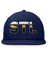 Fanatics Men's Navy St. Louis Blues Authentic Pro Rink Snapback Hat