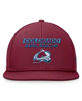 Fanatics Men's Burgundy Colorado Avalanche Authentic Pro Prime Snapback Hat