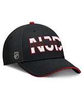 Fanatics Men's Black/Red New Jersey Devils Authentic Pro Rink Team Code Flex Hat