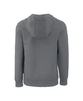 Cutter & Buck Men's Gray Detroit Lions Primary Mark Roam Half-Zip Pullover Hoodie