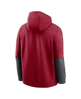 Jordan Men's Crimson/Anthracite Oklahoma Sooners 2024 Sideline Club Pullover Hoodie