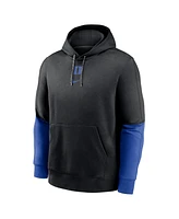 Nike Men's Black/Royal Duke Blue Devils 2024 Sideline Club Pullover Hoodie