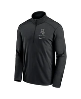 Nike Men's Black Chicago White Sox Franchise Logo Pacer Performance Half-Zip Top