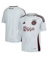 Adidas Big Boys and Girls White Ajax Replica Soccer Jersey