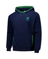 Columbia Men's Navy Notre Dame Fighting Irish Flanker Fleece Pullover Hoodie