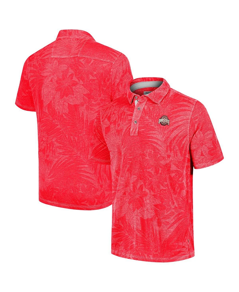 Tommy Bahama Men's Scarlet Ohio State Buckeyes Sport Santiago Paradise Polo