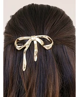 Ettika Bow Gold Tone Barrette